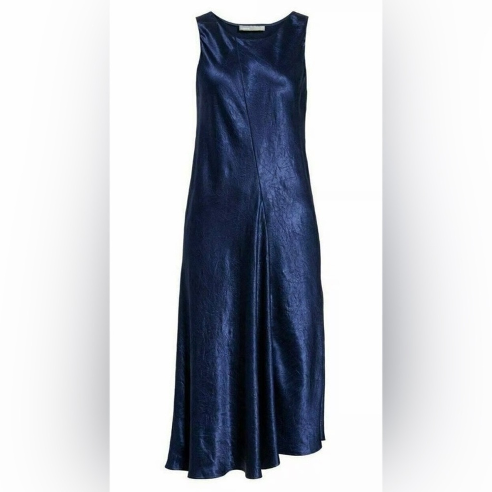 Vince Midnight Blue Asymmetrical Dress
